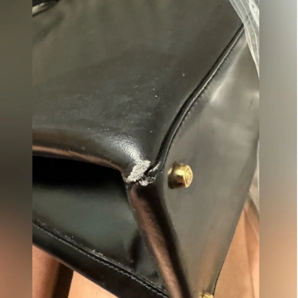 GUCCI TOM FORD Large Leather Snap Bag - Vintage - Picture 10 of 10